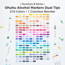 The Honolulu | Professional Alcohol Art Marker Set, 24–320 Colors