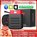 MUCAR BT200 BT200 PRO汽车扫描仪OBD2诊断工具全系统诊断扫描仪（适用于所有汽车）15种复位码阅读器
