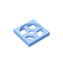 Gobricks GDS-949 Turntable 2 x 2 Plate, Base compatible with 3680  DIY Educational Building Blocks Technical