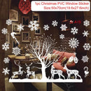 Christmas Window Stickers Merry Christmas Decorations For Home 2024 Christmas Wall Sticker Kids Wall Decals Happy New Year 2025