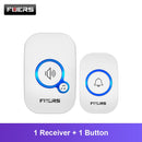 Fuers M557 Doorbell Waterproof Wireless Chime Home Doorbell  Intelligent 32 Songs Smart Doorbell Alarm With Battery