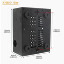 Geekworm X728-C1 金属外壳带散热风扇和电源控制开关，适用于树莓派 4 和 X728 V2.5/V2.1/V2.0 / X708 UPS / X735