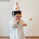 First Kids Birthday Daisy Felt Hat Three-dimensional Daisy Felt Hat Birthday Daisy Hat Baby Girl Flower Party Hat Mesh Headwear