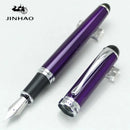 JINHAO X750 钢笔 圆形笔身 英文雕刻 抄写 书法 蘸水 金豪750 铜板体