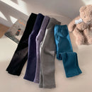 Children Cotton Leggings Girls Spring/Fall Pants Korean Solid Kids Fitting Long Pant Stretchy Tights Trousers Baby Bottoms Cloth