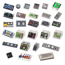 MOC City Building Blocks Character Accessories Mini Brick Audio Computer Brick Control Center Radar Keyboard Pattern Toy K037