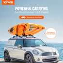 SucceBuy Kayak Roof Rack 2 Pairs J-Bar Soft Roof Rack Quick Folding Top Mount Tie Down Carrier kayak Surf Board Canoe Ski Board