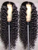 40 42 Inch HD Loose Deep Wave 13x6 Lace Front Human Hair Wigs Brazilian Curly Water Wavy 13x4 Lace Frontal Wigs For Women 250%