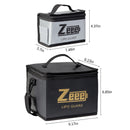 Zeee Lipo Safe Bag Battery Fireproof Bag Large Capacity Pouch for Storage Guard Charging 10 Cell Adjustable Battery Safe Bag
