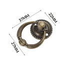 Mini Retro Drawer Pull Wardrobe Cabinet Round Ring Handle Cupboard Knobs for Creative Decor Small Furniture Handle