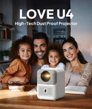 BYINTEK LOVE U4 Projector 4K Smart 1080P Mini Home Theater Video Android WIFI for Smartphone Cinema