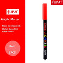 Jupai 1PCS Acrylic Marker Pens Plumones 24Color Painting Stationery Ceramic Glass Fabric Graffiti Waterproof Water-based