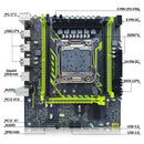 ZSUS X99-8D4 主板套装，含英特尔 LGA2011-3 至强 E5 2650 V4 CPU DDR4 16GB (1*16GB) 2133MHZ 内存 NVME M.2 SATA