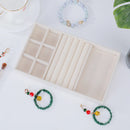 1PC, Flocking Jewelry Box Jewelry Tray, Color: Beige 2030