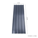 Set of 12 Heavy-Duty Corrugated Steel Panels for Roofing, Walls & Flooring | Fire/Corrosion-Resistant Recyclable Metal Sheets