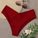 Sexy V Cheeky Women's Bikini Thong Bottom Brazilian Semi Swimwear Beachwear Bathing Balck Sexy Ladies Females Swimming