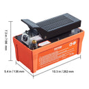 SucceBuy Air Hydraulic Pump 10,000 PSI 1/2 Gal Reservoir Foot Actuated Air Treadle for Auto Body Frame Machines and Pulling Post