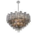 Amber Murano Glass Ceiling Chandelier Round for Dining Living Room Bedroom Modern Murano Glass Pendant Chandelier Light