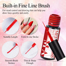 MEET ACROSS 5ml Liner Nail Gel Polish 28 Colors Black White French Pull Line Painting Varnish For UV Nails Art Design Manicure