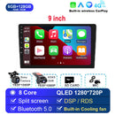 适用于Univers车载收音机的Android 14 双DIN Apple Carplay车载多媒体播放器 GPS Android Auto IPS屏幕 RDS DSP车载音响