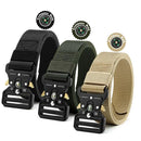 Men's Belt Outdoor Multi Function Compass Belt High Quality Canvas For Nylon Male Luxury Belts Women's Sports Jeans Neutral Belt