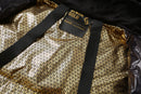 The Obsidian Down | Hand-Crafted Shiny Puffer with White Duck Down Insulation