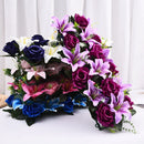 Simulated Rose Arch Decoration Simulated Lily Flower Wall Wedding Flower Wall Wedding Supplies Background Wall