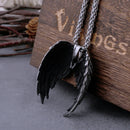 Stainless Steel Classic Angel Wings Necklace Men's Fashion Animal Boutique Handmade Hip Hop Pendant Jewelry Gift DropShipping