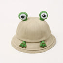 2023 New Parent-Child Frog Bucket Hats With Eyes Summer Foldable Lightweight Sun Hat Fishing Caps For Women Teens Adult Kids
