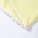 Sexy Pearl Patchwork Dress With Scarf Women Solid Sleeveless Tube Top Short Party Dresses Female 2026 Fashion Summer Robe Lady