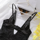 Ellolace Sexy Deep-V Neck Satin Dress Sexy Lingerie Lace Patchwork Split Sissy Night Dress Women Slip Dress Silk Nightwear