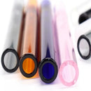 9pcs Clear/Mixed Color 4-inch Borosilicate Glass Tubes | High Safety, Glass Pipe with Bubble on the End, Heat-Resistant, Straws