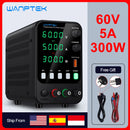 Wanptek Adjustable DC Power Supply 30V 10A LED Lab Bench Power Source Stabilized Switch Power Supply Voltage Regulator 60V 5A