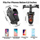 ROCKBROS Bike Bag Front Phone Bicycle Bag For Bicycle Tube Waterproof Touch Screen Saddle Package For 6.5Inch Bike Accessories