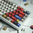 Comic Mixed Lights PBT Keycaps Cherry Profile Five-sided Dye Sub Keycap For ISO Layout Mechanical Keyboard Alice Split Spacebar