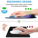 Marbled Texture Wrist Rest Mouse Pad Ergonomic Non Slip Hand Support Mouse Mat Comfortable Oil Painting Gaming Mousepad