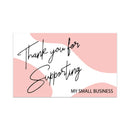30Pcs Thank You For Your Order Card Pink Thank You For Supporting Small Business Label Gift Decor Card Gift Decor