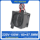 PTC Heater 220V 100W Ceramic Heater With Fan Heat Blower For Incubator Ptc Ceramic Thermistor Insulation Fan Heater