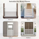 Stair Gate Cat/Puppy/Baby Gate Travel Stair Gate Retractable Gate Child Safety Gate Dog Stair Gate Extra Wider Dog Gate 130cm