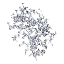200x Mini Brads Paper Fasteners Metal Handmade White Decorative for Scrapbook Arts Crafts Card Making DIY Projects Accessories