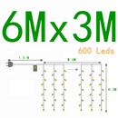Led Icicle Curtain String Fairy Lights Christmas Lights Garland For Christmas New Year Wedding Home Room Patio Party Decoration