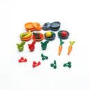 City Food Hamburger Fries Accessories Friends MOC Building Blocks Drinks Fruit Vegetable Bread Fish Bottle Parts MOC Brick Leduo