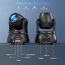 Yiflamefly 4Pcs 40W Mini Beam Moving Head Light Stage Light Standard DMX512 13CH for Concert Party Weddings Nightclub Dance Hall