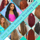Deep Wave Bulk Human Hair Braiding Blonde Brown Curly Brazilian Hair for Human Hair Extensions for Micro Braiding No Weft