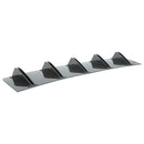 Universal 5 Fin Spoiler Modification Kit Car Rear Bumper Lip ABS Rear Shark Chassis Fin Style Curved Bumper Lip Diffuser