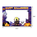 1set Happy Halloween Photo Booth Props Paper Frame Theme Party Decor Supplies Halloween Party Activity Home DIY Photography prop