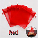 1-200pcs Organza Drawstring Pouches, Gift Bags Candy Jewelry Party Wedding Favor Bags Gift for Christmas Candy Wedding Birthday