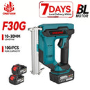 ONEVAN F30G 30MM Brushless Electric Nail Gun Cordless Stapler Nailer Lithium Battery Nailing Power Tool For Makita Battery Pin