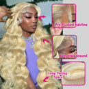 The Aurora Cascade | 30-Inch 613 Blonde HD Lace Front Wig, 13x4 13x6 360 Body Wave Human Hair