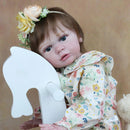 60CM 3D Skin Visible Veins Reborn Baby Girl Finished Tayra Doll Cloth Body Toy Soft Silicone Princess Toddler Alive Bebe